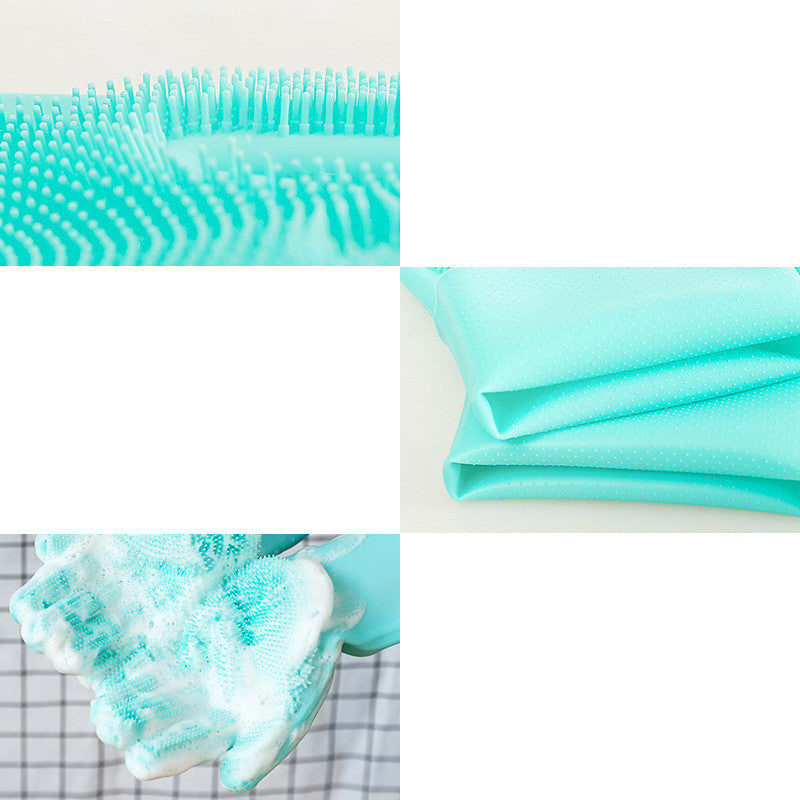 Silicone Grooming Brush Glove Bath Cleaning Brushes