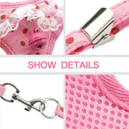 Chest harness bell dog leash
