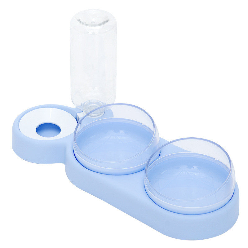 Pet Bowl Automatic Food Bowl With Water Fountain
