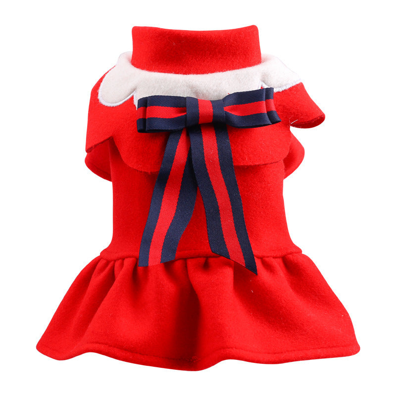 Pet Dog Cat Woolen Cloth British Style Cat And Aat Costume