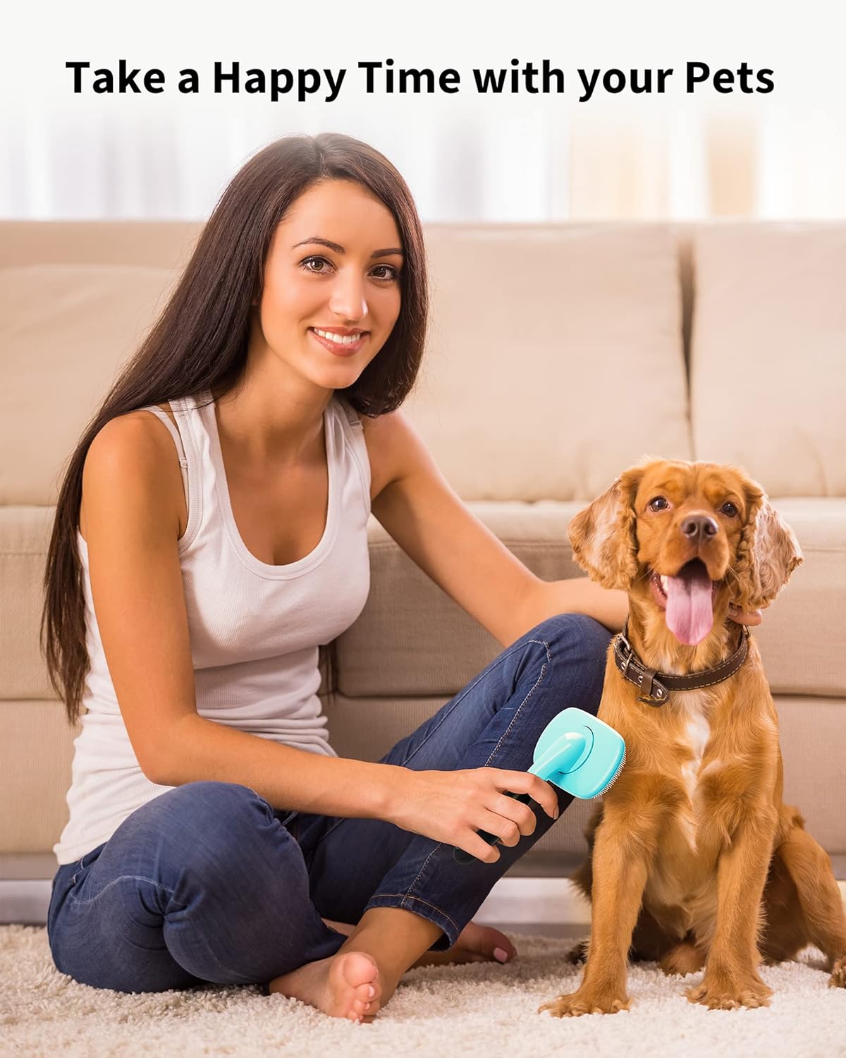 Pet Grooming Brush- Shedding Grooming Tools
