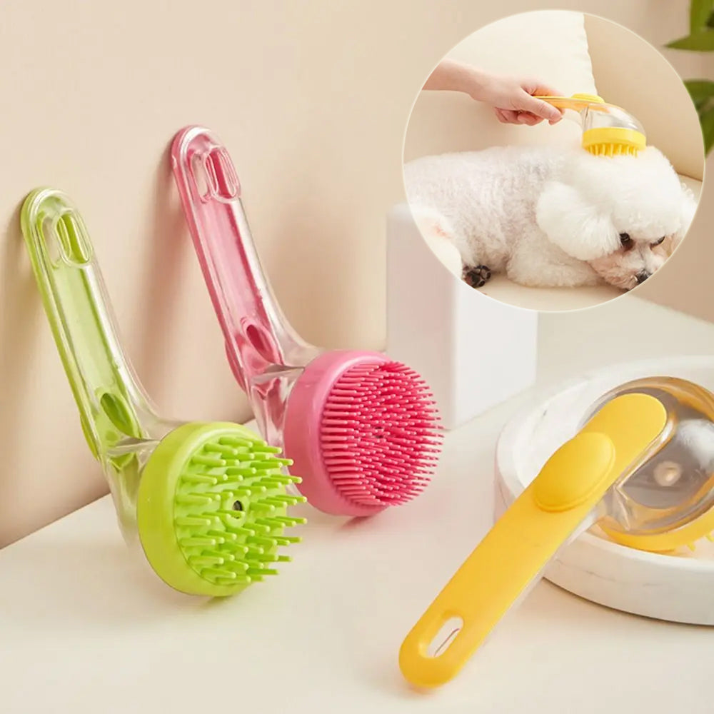 Pet Bath Brush Cleaning