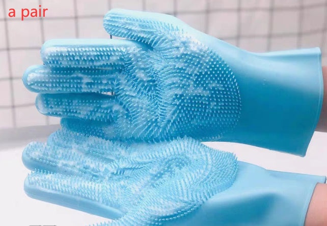 Silicone Grooming Brush Glove Bath Cleaning Brushes