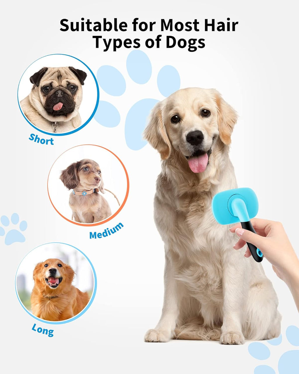 Pet Grooming Brush- Shedding Grooming Tools